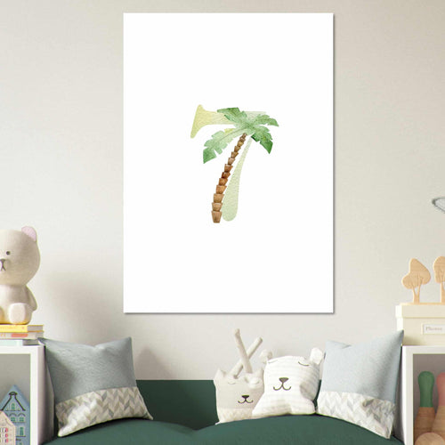 Artfulprints Poster Cijfer 7 kinderkamer   - 50x70 cm - Meerkleurig