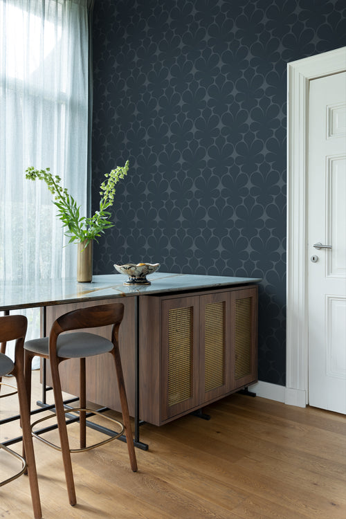 Origin Wallcoverings behang ornamenten donkerblauw - 50 x 900 cm - 347925 - vtwonen shop