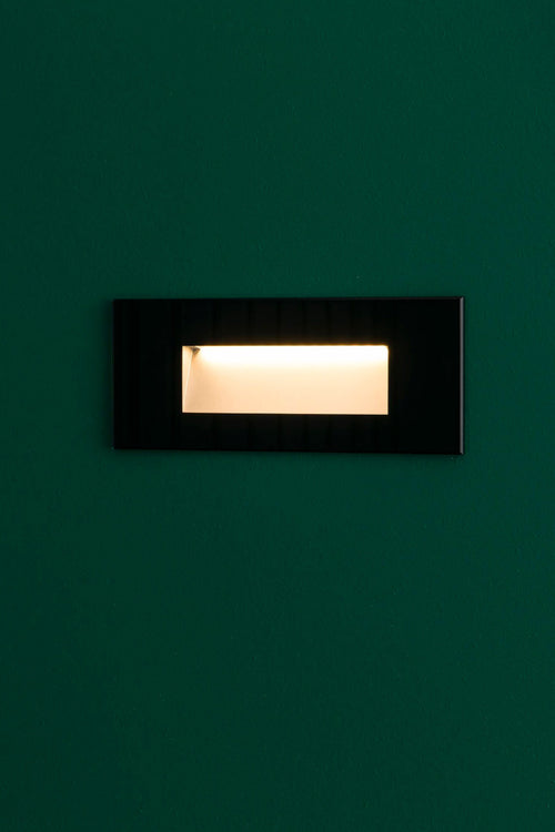 Faro Dart Inbouwwandlamp Mat Zwart IP65 3000K