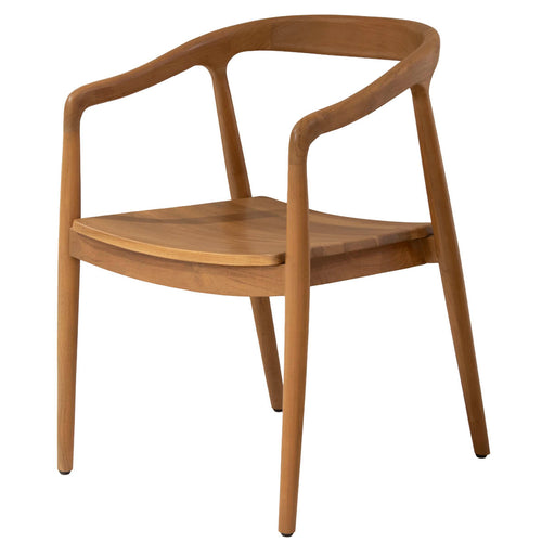 DÉJA Living Eetkamerstoel Lasse - Naturel Hout - Set van 2