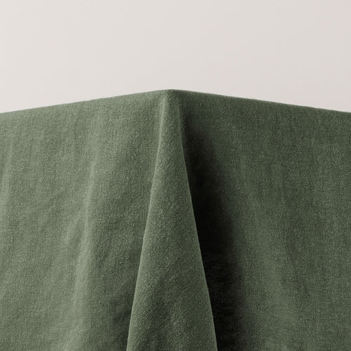 Madura Rechthoekig tafelkleed Nino grijs kaki en zwarte slinger 140x320 cm