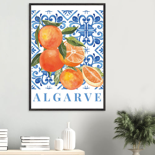 Artfulprints Poster Fruits - Oranges in the Algarve   - 70x100 cm - Meerkleurig