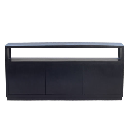 Giga Meubel Dressoir Luxurious - Zwart Mangohout - 180x40x85cm - vtwonen shop