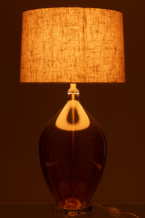 J-Line lamp - glas - amber