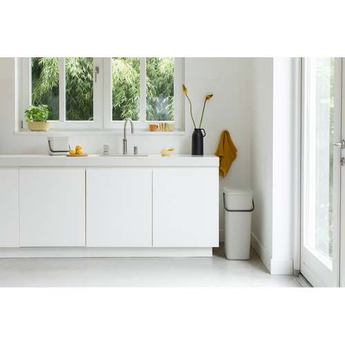 Brabantia Afvalemmer Sort & Go - 3L - light grey - vtwonen shop