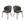 Calicosy - VESPER Set van 2 Eetkamerstoelen - Grijs - 79x45x49 cm