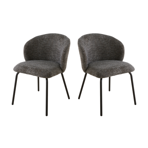 Calicosy - VESPER Set van 2 stoelen - Grijs - 79x45x49 cm
