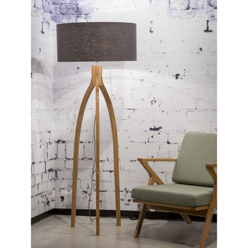 GOOD&MOJO vloerlamp Annapurna - grijs - Ø60cm