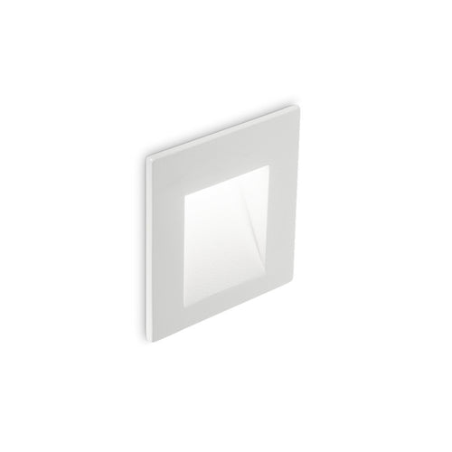 LED Buiten Vierkante Inbouw Wandlamp Wit IP65, 3000K