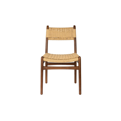 Dutchbone Cecile Eetkamerstoelen Hout in Walnoot kleur - Set van 2