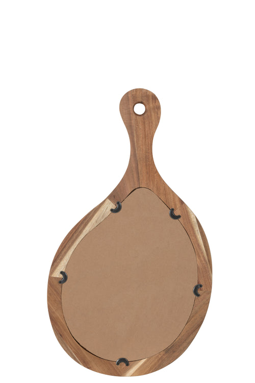 J-Line spiegel Palette - hout/glas - naturel - small - 36 x 63 cm