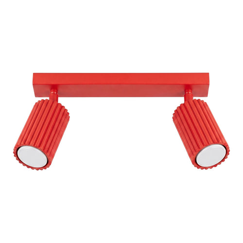 Sollux Lighting Plafondlamp KARBON 2 rood - 30x6,5x16,5cm