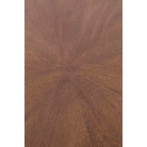 Housecraft Living Denise Eettafel Hout Rond 91 cm Bruin/ Goud - vtwonen shop