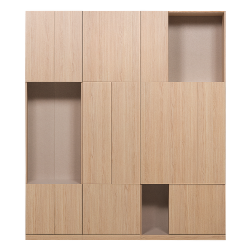 WOOOD wandkast combinatie 188 cm Build - Eiken Decor - Naturel - 215x188x41
