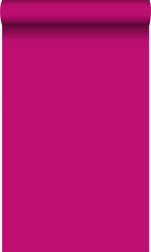 Origin Wallcoverings behang effen fuchsia roze - 53 cm x 10,05 m - 347452 - vtwonen shop