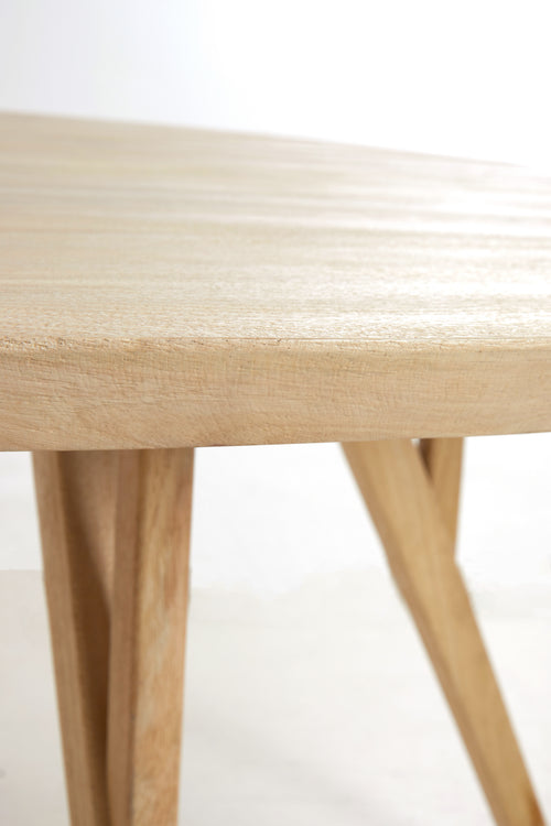 Light & Living eettafel QUENZA - Ø120x76cm - bruin
