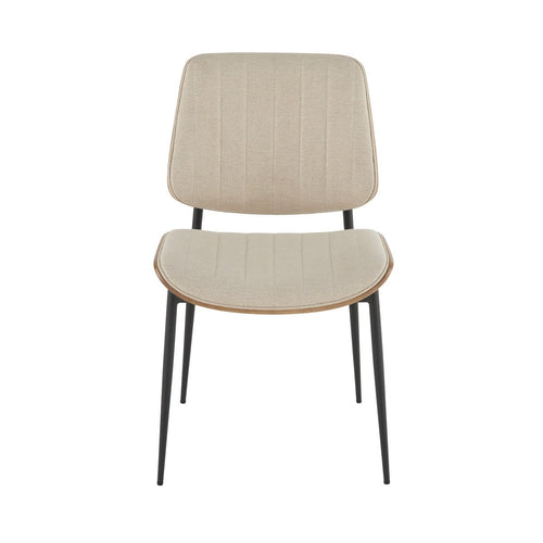 Signature - GISELLE Set van 2 Eetkamerstoelen - Beige - 56x48,5x82,5 cm