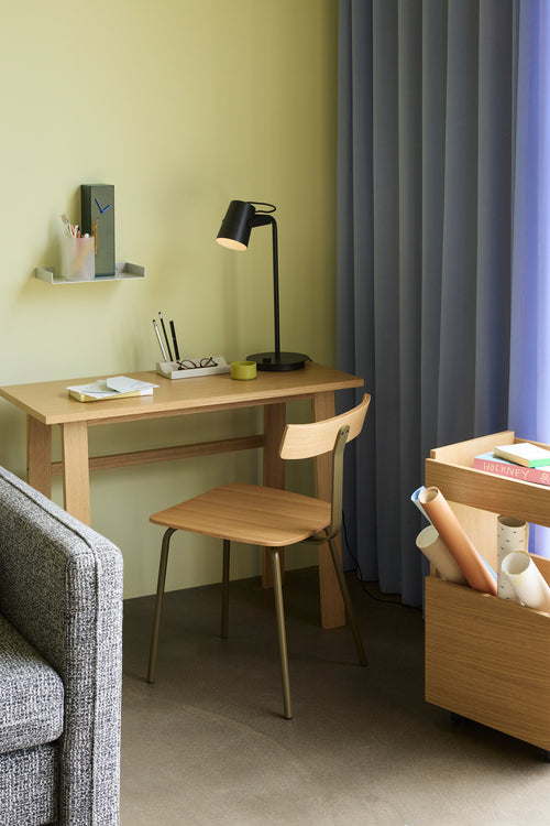 Hübsch trolley Forma - mdf/eik fineer/eikenhout - 40x35xh70cm