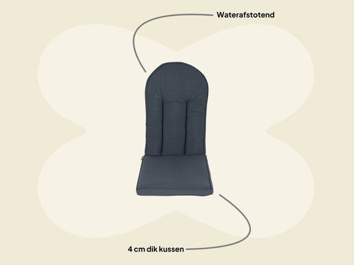 MaximaVida tuinkussen Antro voor Adirondack tuinstoel - waterafstotend