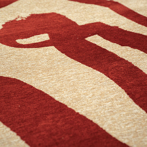 Louis De Poortere vloerkleed Imperial Red - rood - 240x240cm - vtwonen shop