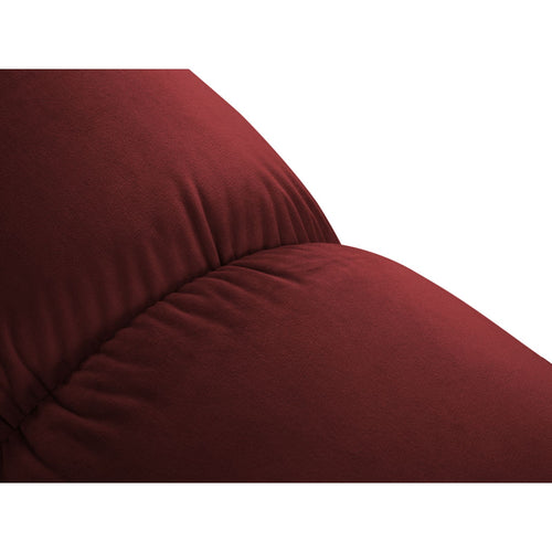 Cosmopolitan Design - Modulaire bank Cortina 3-zits, flueel rood - 94x282x70cm