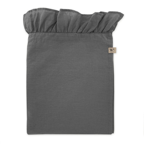Walra - Tafellaken Lovely Linen Ruffles - 140x240 cm - Antraciet