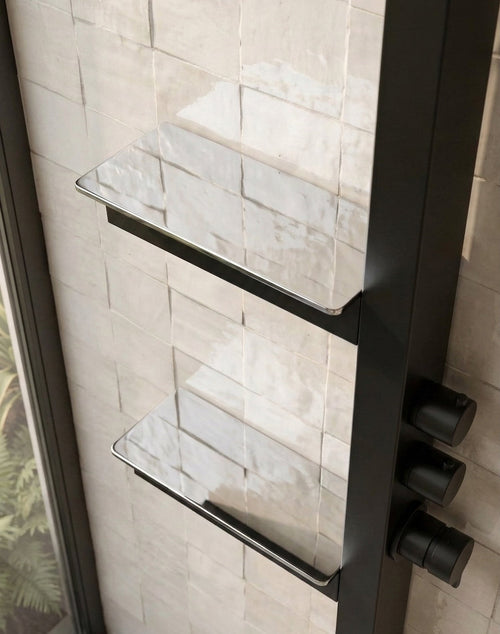 Badplaats Douchepaneel Avalon 145 x 3 cm - Aluminium Doucheset met Mengkraan en Douchekop