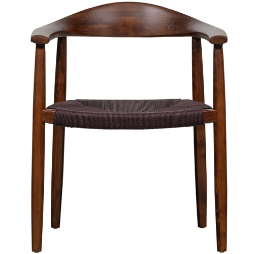 vtwonen eetkamerstoelen Embrace - Hout - Donkerbruin - Set van 2 - vtwonen shop
