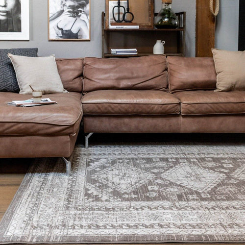 Interieur05 vintate vloerkleed Aila - taupe - 160 x 230 cm