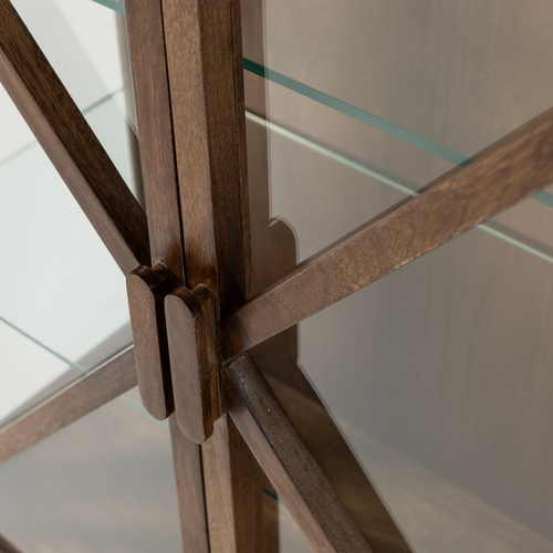 WOOOD kast 2-deurs Kella - Mango Hout - Bruin - 132x100x44