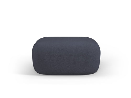 Micadoni Poef Jenny boucle, donkerblauw - 88x90x40cm