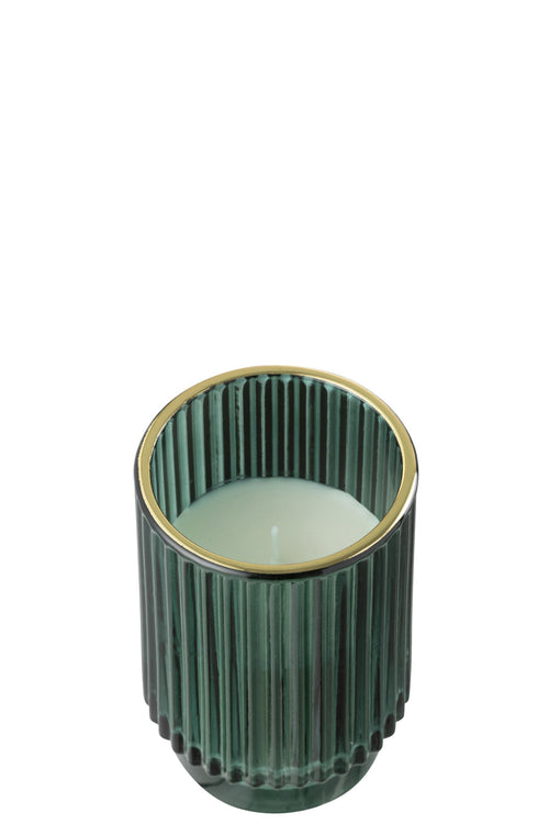 J-Line geurkaars Cedar Breeze - was - groen - large - 30U