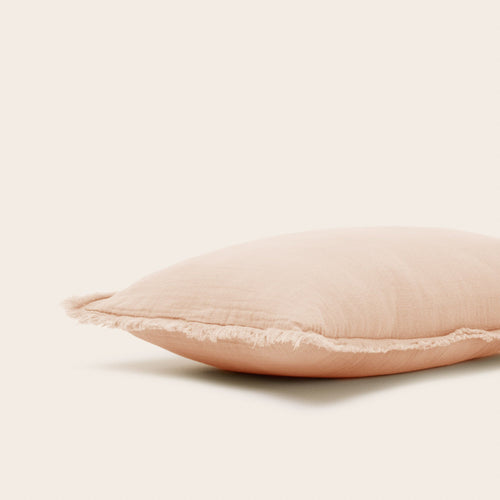 Madura Set van 2 kussenslopen Lou roze perzik 30x40 cm