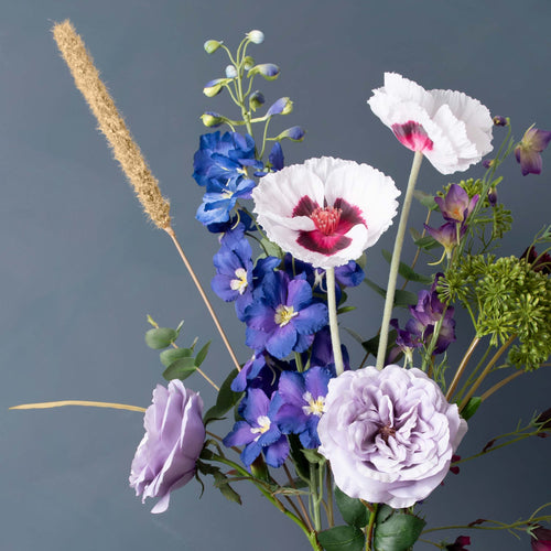 Madame Fleurie zijden boeket Table d'Hôtes - Cosy Vibes - met vaas - vtwonen shop