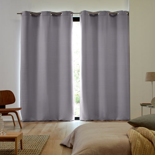 Madura Gordijn Blackout medium grijs 117x137 cm