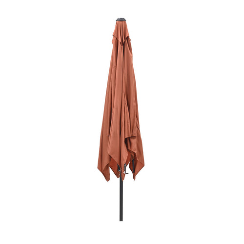 Lotus parasol - 250x250 cm - carbon black - koper