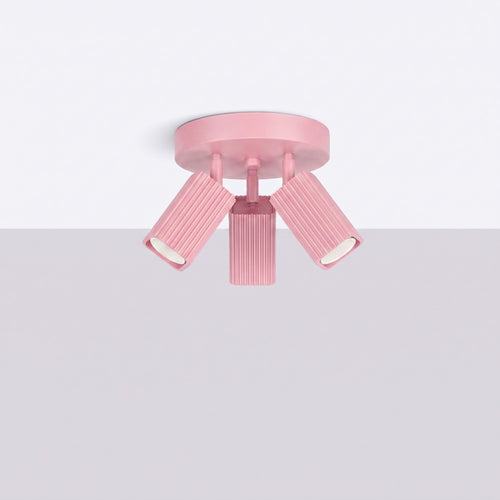 Sollux Lighting Plafondlamp RAYO 3P roze - 20x20x18cm