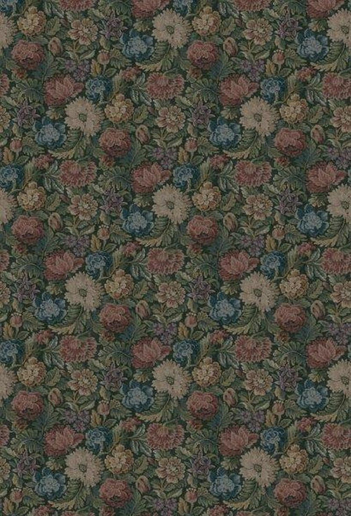 Borastapeter fotobehang vintage bloemen donkergroen - 180 x 265 cm - 660252 - vtwonen shop