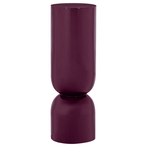 WOOOD plantenstandaard/pot hoog Toval - Metaal Hoogglans - Donkerpaars - 95x32x32