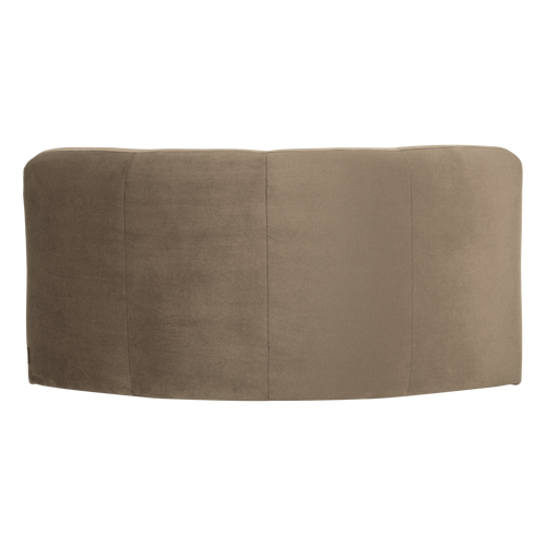 WOOOD hoekelement rond Mojo Base - Velvet - Khaki - 74x110x110