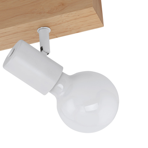 EGLO townshend 3 Townshend 3 - plafondlamp - 3-lichts - e27 - eikenhout/wit