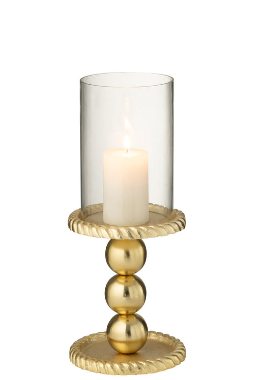 J-Line kandelaar - aluminium - goud - small