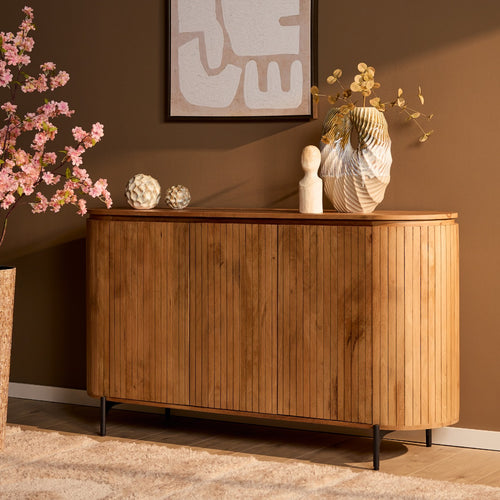 StarFurn Dressoir Solana - Naturel Hout - 165x45x90cm
