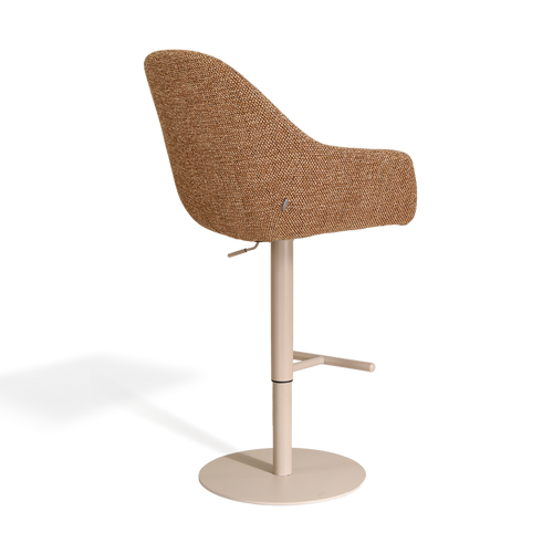 Nolon Niva-Mae tulp barkruk bruin blend verstelbaar - beige poten
