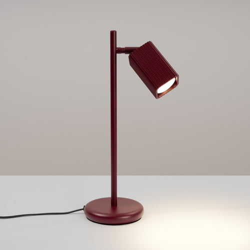 Sollux Lighting Tafellamp RAYO bordeaux - 14,5x14,5x43cm