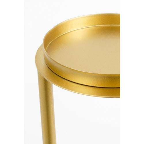Mica Decorations Aletta Kandelaar - L15 x B15 x H48 cm - Metaal - Goud