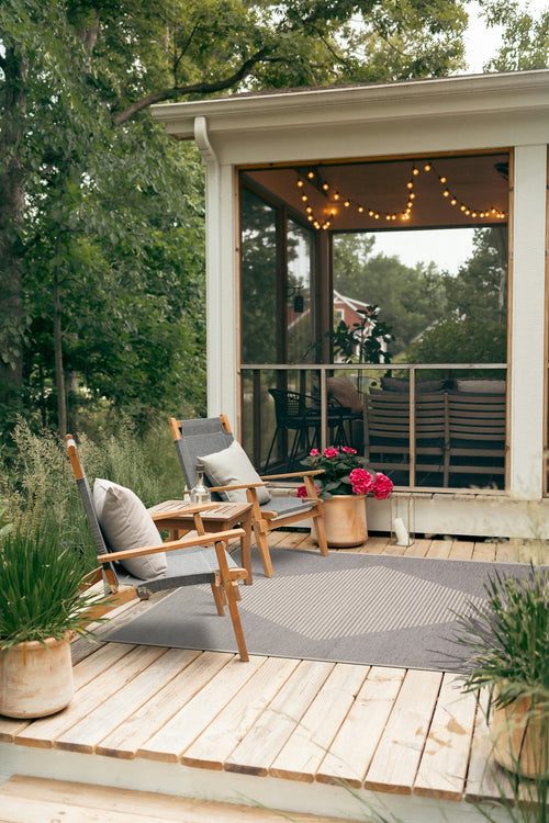 AFK Living vloerkleed Diatonique - voor binnen en buiten - grijs - 115 x 170 cm
