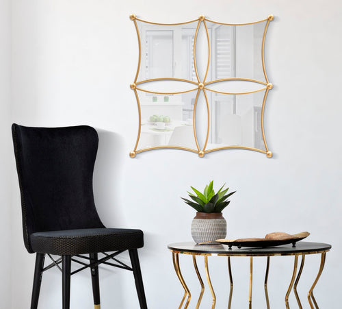 Mauro Ferretti wandspiegel - 68x3,5x68 cm - goud