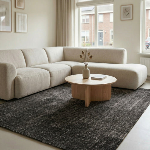 DÉJA Living Vloerkleed Emren - Zwart Stof - 200x290cm
