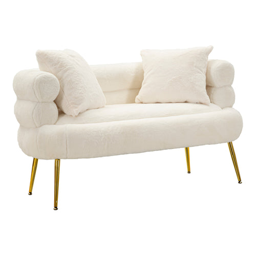 Mauro Ferretti 2-zitsbank - 133x68x69 cm - wit